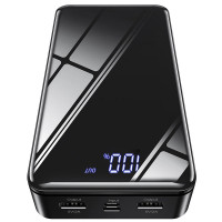 BOROFONE Внешний аккумулятор Power Bank BJ8 30000mAh с дисплеем (чёрный) 8066